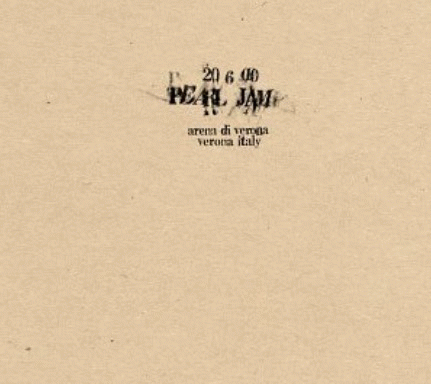 Pearl Jam : 20 6 00 Arena di Verona